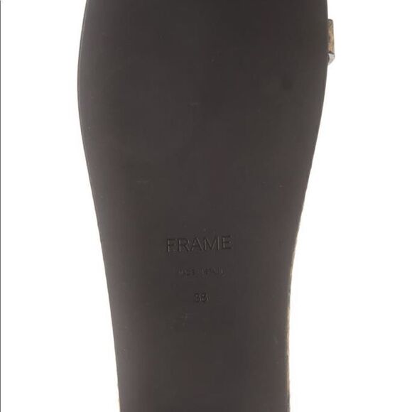 NWT FRAME Le Montauk Criss Cross Sandals, Size 39.5 Euro/9 US, Python Multi - Picture 12 of 14